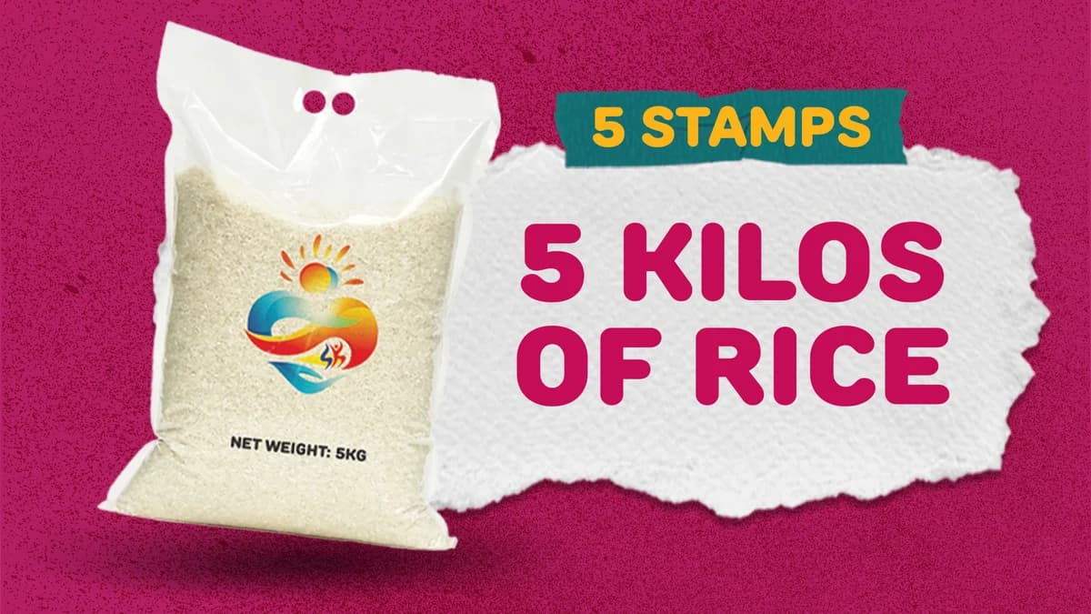 5-stamp 5 kg of Rice reward